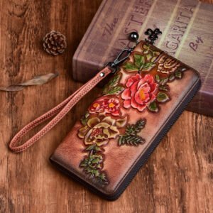 The Vintage Flora Embossed Wallet