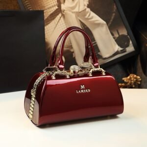 Vintage Framed Leather Handbag